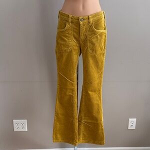 Pilcro by Anthropologie Corduroy Pants in Mustard Size 25W